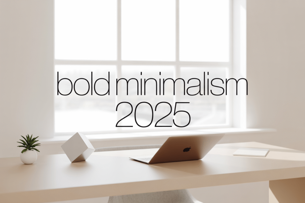 Why Bold Minimalism—Less but Impactful—is Winning in 2025