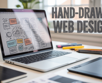 “Drawn-On” Website Elements: Handmade Decor Trend Hits the Web